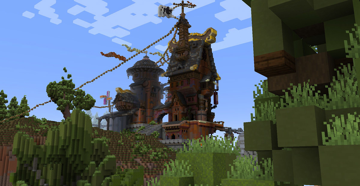 Minecraft level design environment